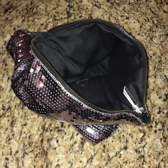 BCBG Generation fold over sequin clutch - Picture 3 of 6